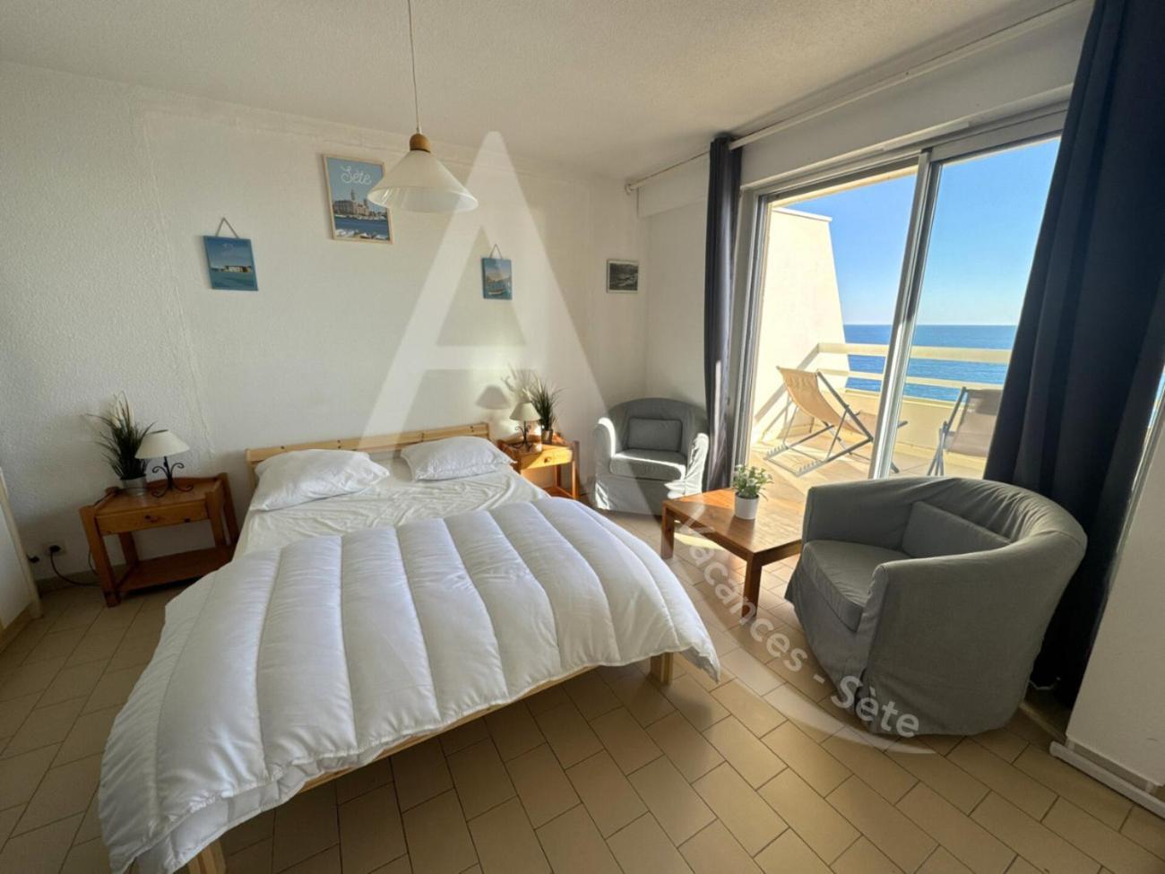 40 M², 1Ere Ligne Mer, Dernier Etage Avec Ascenseur Sete Exterior photo